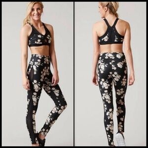 Free people floral print leggings size XS